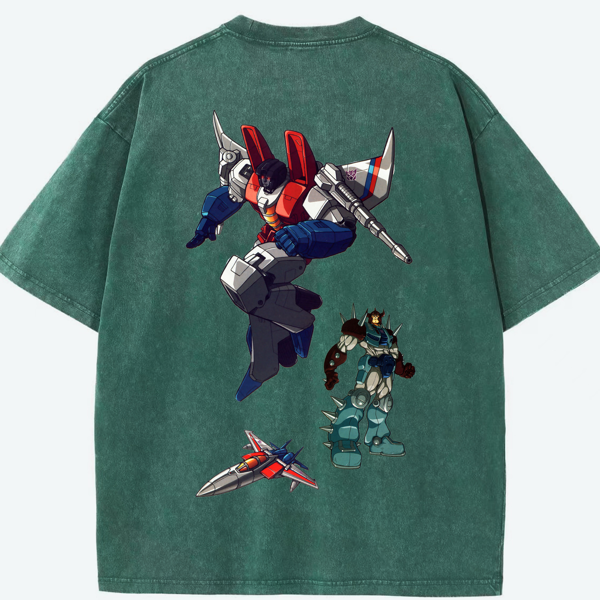 （画像用）  綿100% ヴィンテージ風 半袖Tシャツ（背面プリント）